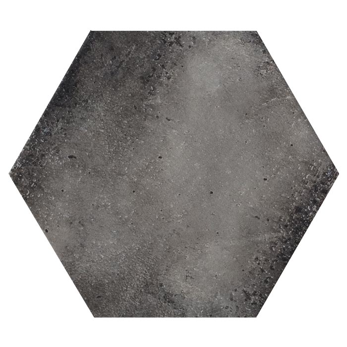 Tesoro Fuoritono Nero Hexagon Glossy Tile