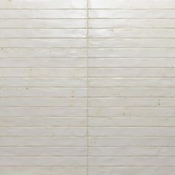 Bedrosians Chroma - White 2" x 18" Glossy Porcelain Field Tile