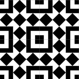 Zio Retro Neuve - Checker Blocks 8" x 8" Porcelain Tile