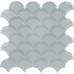 Tesoro Element - Cloud Scallop Glass Mosaics