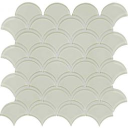 Tesoro Element - Sand Scallop Glass Mosaics