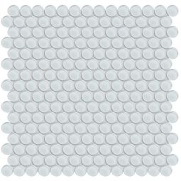 Tesoro Element - Ice Penny Round Glass Mosaics