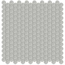 Tesoro Element - Mist Penny Round Glass Mosaics