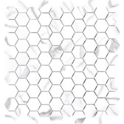 Tesoro Mayfair - Statuario Venato Hexagon Polished 1.25" x 1.25"
