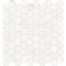 Tesoro Mayfair - Suave Bianco Hexagon Polished 1.25" x 1.25"
