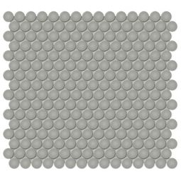 Teosro Soho - Cement Chic 3/4" Matte Penny Round Mosaic