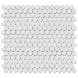 Teosro Soho - Gallery Grey 3/4" Matte Penny Round Mosaic