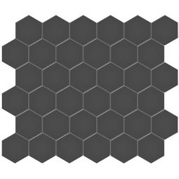 Tesoro Soho - Retro Black Matte 2" Hex Mosaic