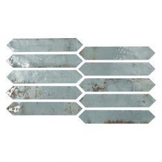 Tesoro Grunge - Aqua 2" x 10" Picket Tile