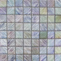 Tesoro Ulltraviolet - Light Grey 1.5" x 1.5" Glass Mosaic