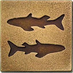 Solid Bronze Dots B-207 - 2" Fish