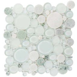 Zio Bubble - Moonstone Glass Mosaic