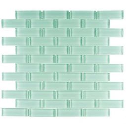 Zio Crystile - Soft Mint 1" x 3" Glass Tile