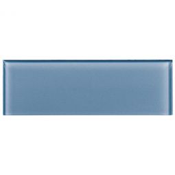 Zio Crystile - Blue Sea Foam 4" x 12" Glass Tile