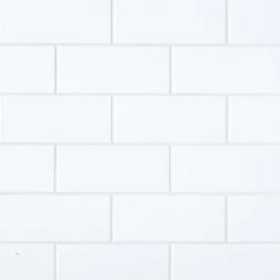 Bedrosians Traditions - Ice White Matte 4" x 10" Wall Tile