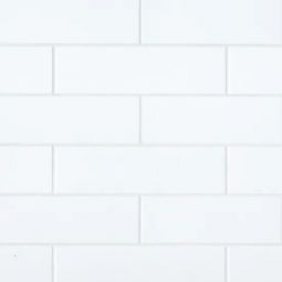 Bedrosians Traditions - Ice White Gloss 4" x 16" Wall Tile