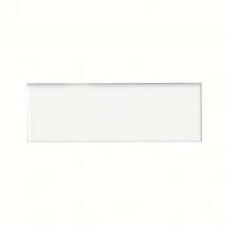 Bedrosians Traditions - Ice White 2" x 6" Glossy Ceramic Bullnose