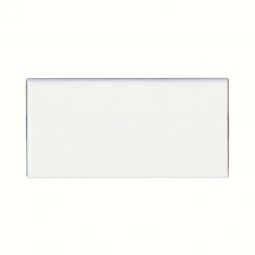 Bedrosians Traditions - Ice White 3" x 6" / 6" Side Glossy Ceramic Bullnose