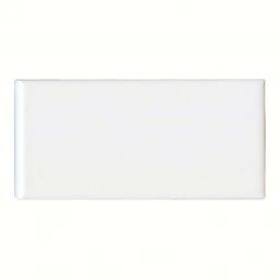 Bedrosians Traditions - Ice White 3" x 6" / 3" Side Glossy Ceramic Bullnose