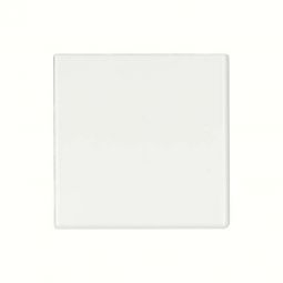 Bedrosians Traditions - Ice White 6" x 6" Glossy Ceramic Bullnose Corner