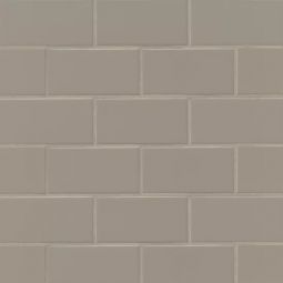 Bedrosians Traditions - Taupe Gloss 3" x 6" Wall Tile