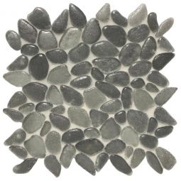 Tesoro Liquid Rocks - Torrent Grey Random Pebble Mosaic