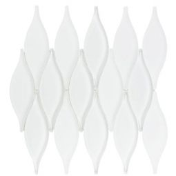 Zio Chandelier - Marshmallow White Glass & Metal Mosaic