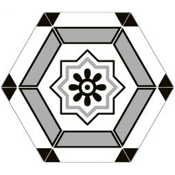 Zio Cucina Italia - Cesto Di Fiori 8" x 9" Hexagon Porcelain Tile