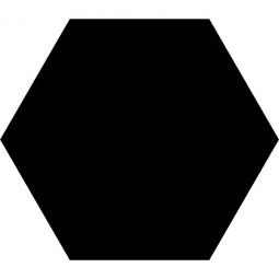 Tesoro Basic Hex - Black Hexagon Porcelain Tile