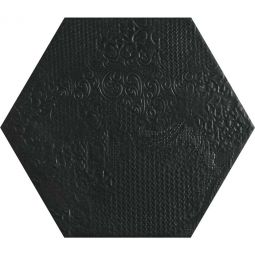 Tesoro Milano - Black Hexagon Porcelain Tile