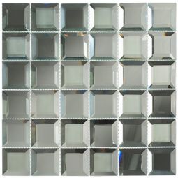 Zio Checkers - Spanish Pearl Glass Mosaic