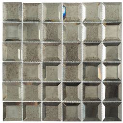 Zio Checkers - Lifting Fog Glass Mosaic