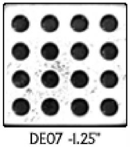 Solid Pewter Dots DE19 - 1.25" Dot