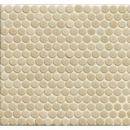 Bedrosians 360 - Beige Matte Penny Rounds Porcelain Mosaics