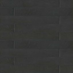 Bedrosians Allora - Solid Black Matte 3" x 24" Floor and Wall Tile