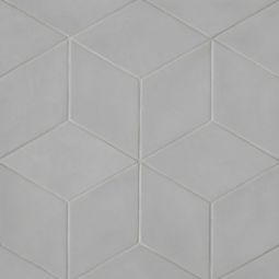Bedrosians Allora - Solid Grey Matte Rhombus Floor and Wall Tile