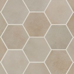 Bedrosians Celine - Taupe 4" Hexagon Matte Porcelain Floor & Wall Tile