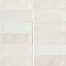 Bedrosians Celine - White 2" x 6" Gloss Porcelain Floor & Wall Tile