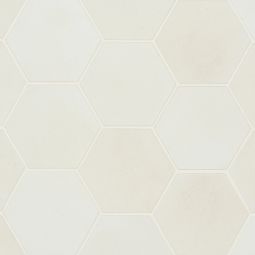 Bedrosians Celine - White 4" Hexagon Matte Porcelain Floor & Wall Tile