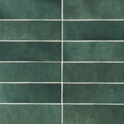 Bedrosians Cloe - Green 2.5" x 8" Gloss Ceramic Wall Tile