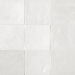 Bedrosians Cloe - White 5" x 5" Gloss Ceramic Wall Tile