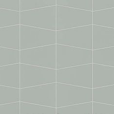 Bedrosians Marin - Aloe Green Trapezoid Matte Porcelain Mosaic