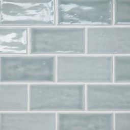 Bedrosians Marin - Misty Blue 2.5" x 5" Ceramic Wall Tile