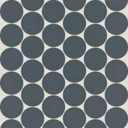 Bedrosians Marin - Midnight Tide 2" Penny Round Matte Porcelain Mosaic