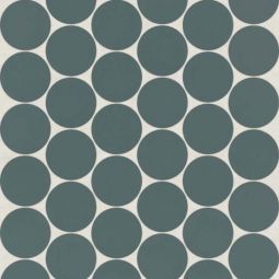 Bedrosians Marin - Ocean Teal 2" Penny Round Matte Porcelain Mosaic