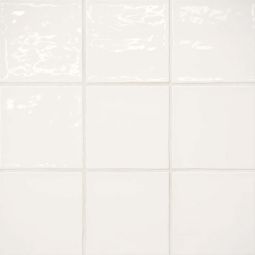 Bedrosians Marin - Pearl White 4" x 4" Ceramic Wall Tile