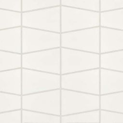 Bedrosians Marin - Pearl White Trapezoid Matte Porcelain Mosaic