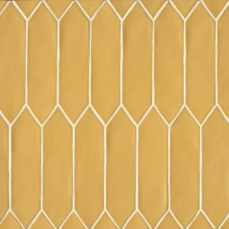 Bedrosians Reine - Golden Matte 3" x 12" Picket Wall Tile