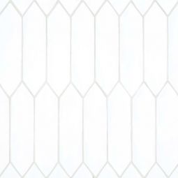 Bedrosians Reine - White Matte 3" x 12" Picket Wall Tile