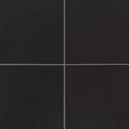 Bedrosians Rothko - Black 9" x 9" Matte Ceramic Field Tile